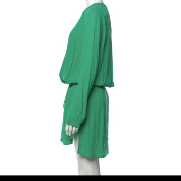 Diane von Furstenberg Kelly Green Midi Dress - Blousen, Long Sleeve - Picture 3 of 10